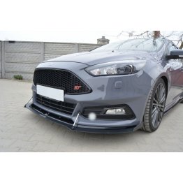 Комплект накладок сплиттеров на передний бампер на Ford Focus III ST рестайл